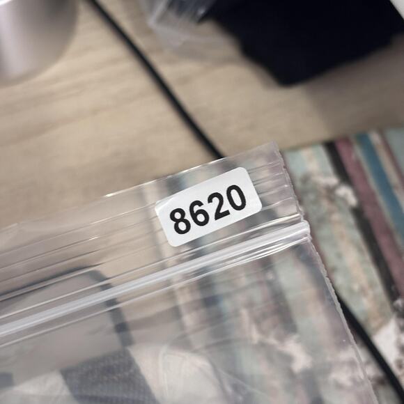 Ann Taylor Pencil Skirt 6 Gray Navy White Linen Cotton Zipper Pockets Nautical - Picture 12 of 13